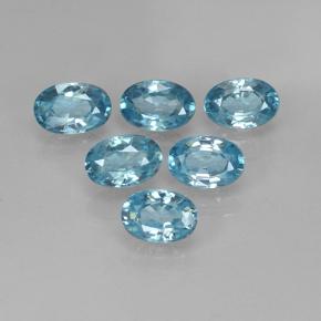 Achetez naturel 4,36ct bleue zircon gems, coupe ovale, en provenance cambodge chez gemselect. en stock, livraison internationale!