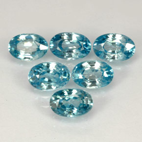 Achetez naturel ct bleue zircon gems, coupe ovale, en provenance cambodge chez gemselect. en stock, livraison internationale!