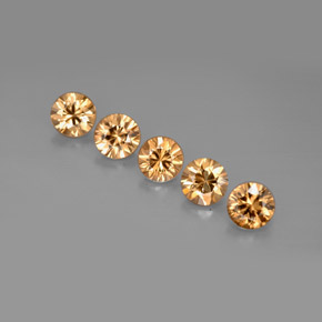 Achetez naturel ct orange zircon gems, coupe roude, en provenance cambodge chez gemselect. en stock, livraison internationale!