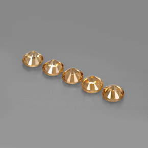 Achetez naturel ct orange zircon gems, coupe roude, en provenance cambodge chez gemselect. en stock, livraison internationale!
