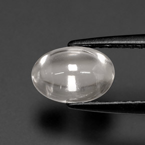 Zircon blanc naturelle coupe ovale, 1,72 ct, transparent