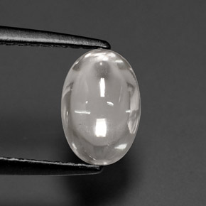 Zircon blanc naturelle coupe ovale, 1,72 ct, transparent