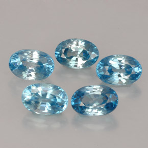 Achetez naturel ct bleue zircon gems, coupe ovale, en provenance cambodge chez gemselect. en stock, livraison internationale!