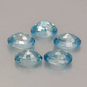 Achetez naturel ct bleue zircon gems, coupe ovale, en provenance cambodge chez gemselect. en stock, livraison internationale!