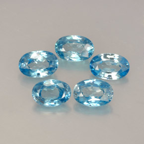 Achetez naturel ct Bleu Zircon gems, Coupe ovale, En provenance Cambodge chez GemSelect. En stock, livraison internationale!