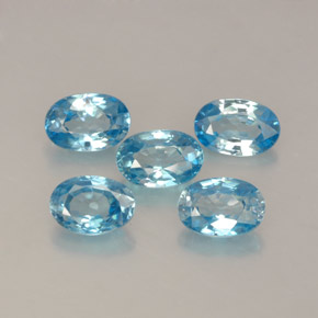 Achetez naturel ct Bleu Zircon gems, Coupe ovale, En provenance Cambodge chez GemSelect. En stock, livraison internationale!