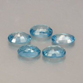 Achetez naturel ct Bleu Zircon gems, Coupe ovale, En provenance Cambodge chez GemSelect. En stock, livraison internationale!