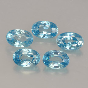 Achetez naturel ct bleue zircon gems, coupe ovale, en provenance cambodge chez gemselect. en stock, livraison internationale!