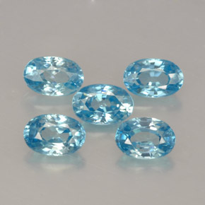 Achetez naturel ct bleue zircon gems, coupe ovale, en provenance cambodge chez gemselect. en stock, livraison internationale!