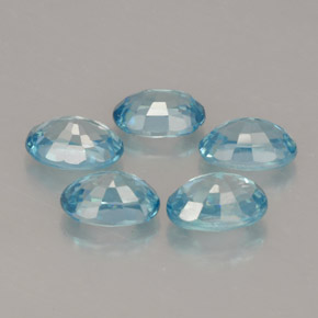 Achetez naturel ct bleue zircon gems, coupe ovale, en provenance cambodge chez gemselect. en stock, livraison internationale!