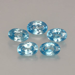 Achetez naturel ct bleue zircon gems, coupe ovale, en provenance cambodge chez gemselect. en stock, livraison internationale!