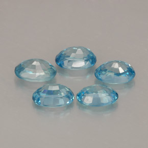 Achetez naturel ct bleue zircon gems, coupe ovale, en provenance cambodge chez gemselect. en stock, livraison internationale!