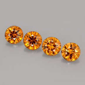 Achetez naturel ct orange zircon gems, coupe roude, en provenance cambodge chez gemselect. en stock, livraison internationale!