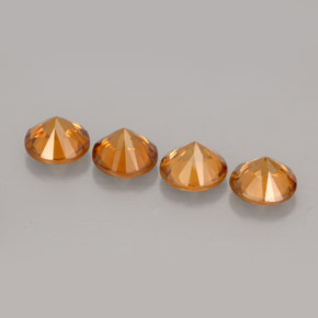 Achetez naturel ct orange zircon gems, coupe roude, en provenance cambodge chez gemselect. en stock, livraison internationale!
