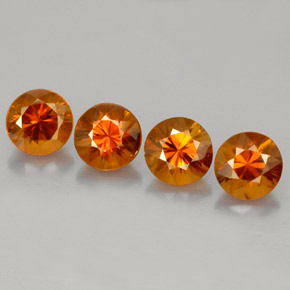 Achetez naturel ct orange zircon gems, coupe roude, en provenance cambodge chez gemselect. en stock, livraison internationale!