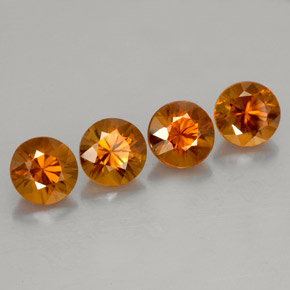 Achetez naturel ct orange zircon gems, coupe roude, en provenance cambodge chez gemselect. en stock, livraison internationale!