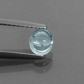 Zircon bleue naturelle transparent, 0,85 ct, transparent / translucide