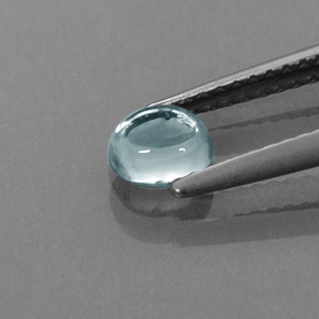 Zircon bleue naturelle transparent, 0,85 ct, transparent / translucide