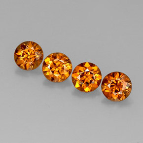 Achetez naturel ct orange zircon gems, coupe roude, en provenance cambodge chez gemselect. en stock, livraison internationale!