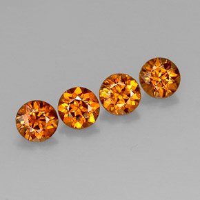 Achetez naturel ct orange zircon gems, coupe roude, en provenance cambodge chez gemselect. en stock, livraison internationale!