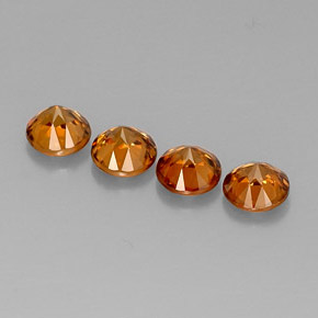 Achetez naturel ct orange zircon gems, coupe roude, en provenance cambodge chez gemselect. en stock, livraison internationale!