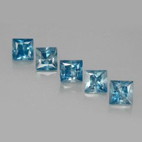 Achetez naturel ct bleue zircon gems, carré, en provenance cambodge chez gemselect. en stock, livraison internationale!