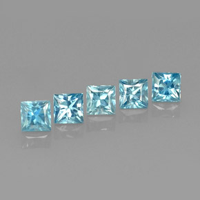 Achetez naturel ct bleue zircon gems, carré, en provenance cambodge chez gemselect. en stock, livraison internationale!