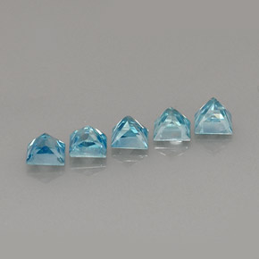 Achetez naturel ct bleue zircon gems, carré, en provenance cambodge chez gemselect. en stock, livraison internationale!