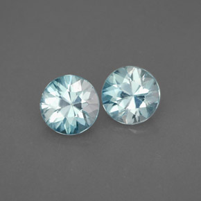 Achetez naturel ct bleue zircon gems, coupe roude, en provenance cambodge chez gemselect. en stock, livraison internationale!