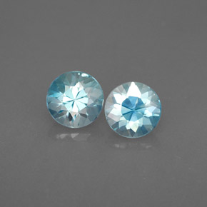 Achetez naturel ct bleue zircon gems, coupe roude, en provenance cambodge chez gemselect. en stock, livraison internationale!