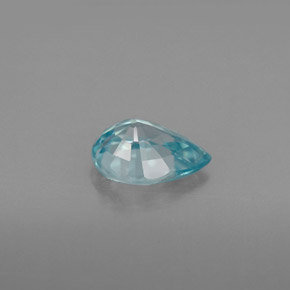 Zircon bleue naturelle en forme de poire, 1,49 ct, VVS