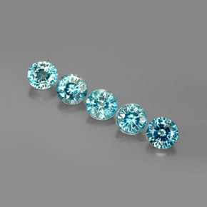 Achetez naturel ct bleue zircon gems, coupe roude, en provenance cambodge chez gemselect. en stock, livraison internationale!