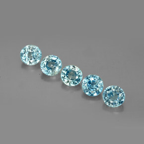 Achetez naturel ct bleue zircon gems, coupe roude, en provenance cambodge chez gemselect. en stock, livraison internationale!