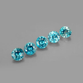 Achetez naturel ct bleue zircon gems, coupe roude, en provenance cambodge chez gemselect. en stock, livraison internationale!