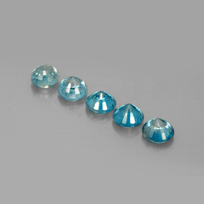 Achetez naturel ct bleue zircon gems, coupe roude, en provenance cambodge chez gemselect. en stock, livraison internationale!