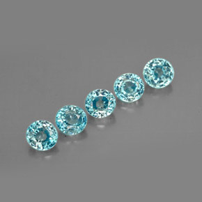 Achetez naturel ct bleue zircon gems, coupe roude, en provenance cambodge chez gemselect. en stock, livraison internationale!