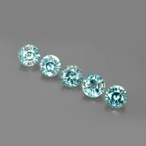 Achetez naturel ct bleue zircon gems, coupe roude, en provenance cambodge chez gemselect. en stock, livraison internationale!