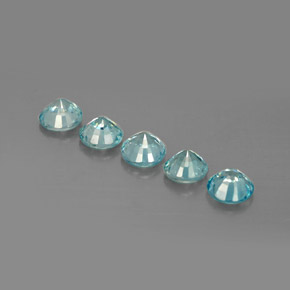 Achetez naturel ct bleue zircon gems, coupe roude, en provenance cambodge chez gemselect. en stock, livraison internationale!