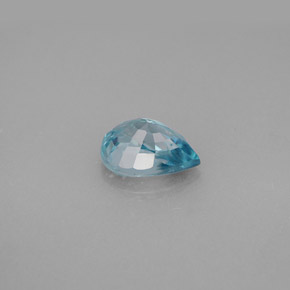 Zircon bleue naturelle en forme de poire, 1,83 ct, VS