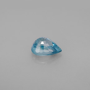 Zircon bleue naturelle en forme de poire, 1,83 ct, VVS-VS