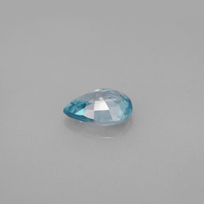 Zircon bleue naturelle en forme de poire, 1,45 ct, VVS-VS