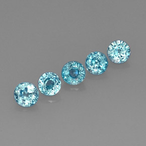 Achetez naturel ct bleue zircon gems, coupe roude, en provenance cambodge chez gemselect. en stock, livraison internationale!