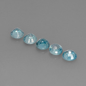 Achetez naturel ct bleue zircon gems, coupe roude, en provenance cambodge chez gemselect. en stock, livraison internationale!