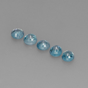 Achetez naturel ct bleue zircon gems, coupe roude, en provenance cambodge chez gemselect. en stock, livraison internationale!