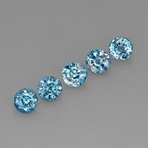 Achetez naturel ct bleue zircon gems, coupe roude, en provenance cambodge chez gemselect. en stock, livraison internationale!