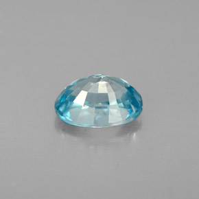 Zircon bleue naturelle coupe ovale, 1,41 ct, VVS-VS