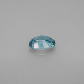 Zircon Bleu naturelle Coupe ovale, 1.28 ct, VVS-VS