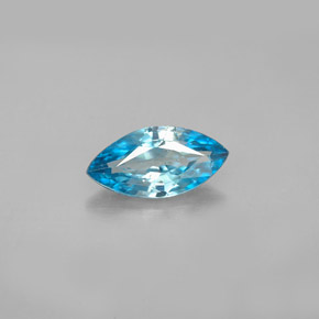 Zircon bleue naturelle marquise, 1,41 ct, VS