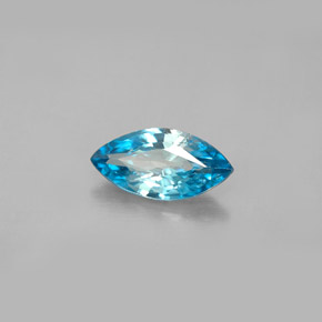 Zircon bleue naturelle marquise, 1,41 ct, VS