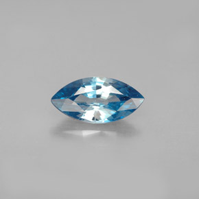 Zircon bleue naturelle marquise, 1,49 ct, VVS-VS